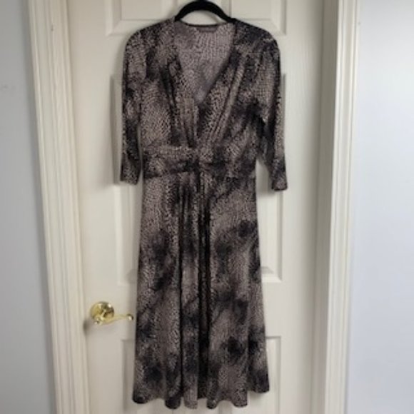 NWOT Marks & Spencer Animal Print Midi Dress US 6 - Picture 7 of 8